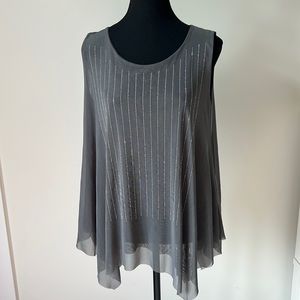 Sequinned Sleeveless Top